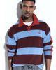 adidas Originals x ASOS adidas Originals x ASOS knit rugby polo shirt in blue and brown stripes - 3