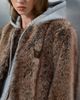 adidas Originals x ASOS adidas Originals x ASOS oversized faux fur coat in brown with jersey hood detail - 3