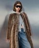 adidas Originals x ASOS adidas Originals x ASOS oversized faux fur coat in brown with jersey hood detail - 4