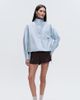 adidas Originals x ASOS adidas Originals x ASOS oversized funnel neck shirt in blue - 1