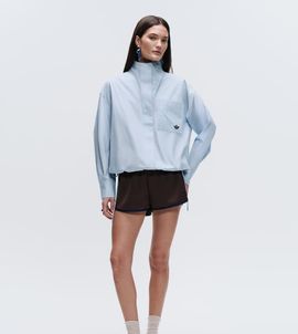 adidas Originals x ASOS adidas Originals x ASOS oversized funnel neck shirt in blue