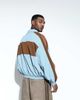 adidas Originals x ASOS adidas Originals x ASOS oversized track jacket in blue color block nylon - 4