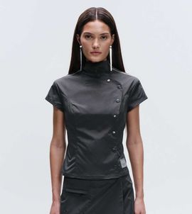 adidas Originals x ASOS adidas Originals x ASOS regular fit asymmetric top in gray