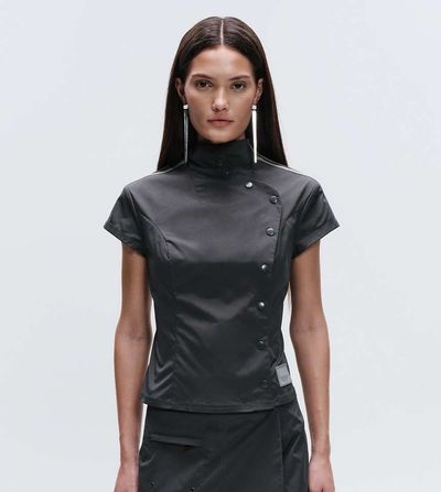 adidas Originals x ASOS adidas Originals x ASOS regular fit asymmetric top in gray