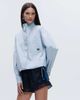 adidas Originals x ASOS adidas Originals x ASOS regular fit lace hem shorts in navy satin - 2