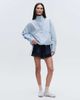 adidas Originals x ASOS adidas Originals x ASOS regular fit lace hem shorts in navy satin - 3