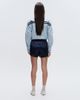 adidas Originals x ASOS adidas Originals x ASOS regular fit lace hem shorts in navy satin - 4