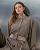 adidas Originals x ASOS adidas Originals x ASOS regular fit tailored bomber jacket with shoulder pads in beige heather-Gray - 1