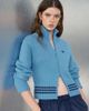 adidas Originals x ASOS adidas Originals x ASOS regular fit track jacket with back knitted applique in cornflower blue - 1