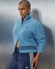 adidas Originals x ASOS adidas Originals x ASOS regular fit track jacket with back knitted applique in cornflower blue - 2