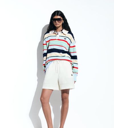 adidas Originals x ASOS adidas Originals x ASOS rugby top in striped knit-Multi