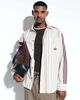 adidas Originals x ASOS adidas Originals x ASOS shirt in burgundy stripes-Neutral - 4