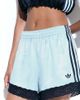 adidas Originals x ASOS adidas Originals x ASOS shorts with lace hem in pale blue - 1
