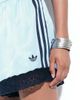 adidas Originals x ASOS adidas Originals x ASOS shorts with lace hem in pale blue - 4