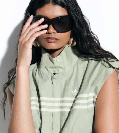 adidas Originals x ASOS adidas Originals x ASOS sleeveless track jacket in sage-Green