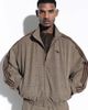 adidas Originals x ASOS adidas Originals x ASOS track jacket in brown plaid-Neutral - 1