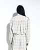 adidas Originals x ASOS adidas Originals x ASOS track jacket in cream plaid seersucker with shoulder pads-White - 2