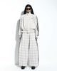 adidas Originals x ASOS adidas Originals x ASOS track jacket in cream plaid seersucker with shoulder pads-White - 3