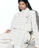 adidas Originals x ASOS adidas Originals x ASOS track jacket in cream plaid seersucker with shoulder pads-White - 4