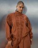 adidas Originals x ASOS adidas Originals x ASOS track jacket with pleated panels in rust-Orange - 2