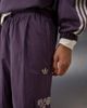 adidas Originals x ASOS adidas Originals x ASOS track pants with embroidery detail in plum-PURPLE - 4