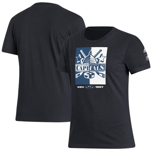 adidas Women's adidas Black Washington Capitals Reverse Retro 2.0 Playmaker T-Shirt 