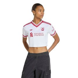 adidas Women's adidas White Liverpool 2026/27 Away Cropped Replica Jersey 