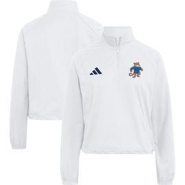 adidas Women's adidas White Penn State Nittany Lions Ultimate365 Woven Quarter-Zip Raglan Pullover 