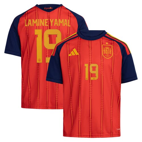 adidas Youth adidas Lamine Yamal Red Spain National Team 2026 Home Replica Jersey 