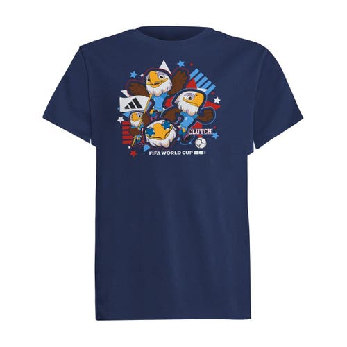 adidas Youth adidas Navy USA FIFA World Cup 2026 Host Country Mascot T-Shirt 