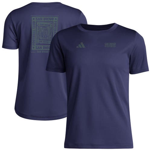 adidas Youth adidas Navy San Diego FC Local Wrap T-Shirt 