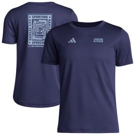 adidas Youth adidas Navy Sporting Kansas City Local Wrap T-Shirt 