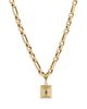 Adina Reyter Adina Reyter 14K Yellow Gold Emerald Groovy Geometric Hinged Pendant - 4