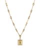 Adina Reyter Adina Reyter 14K Yellow Gold Emerald Groovy Geometric Hinged Pendant - 5