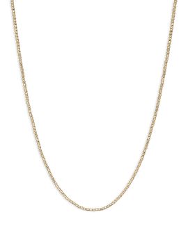 Adina Reyter Adina Reyter 14K Yellow Gold Small Textured Bead Link Statement Necklace, 15-16