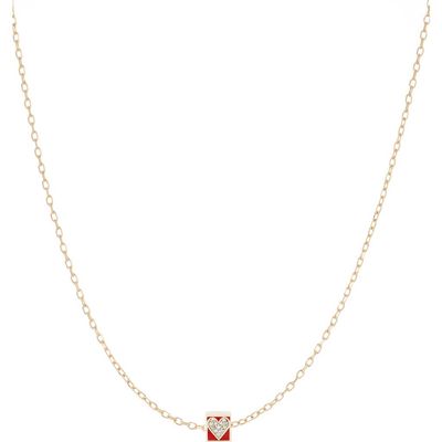 Adina Reyter Adina Reyter Bead Party Ceramic Pavé Heart Necklace
