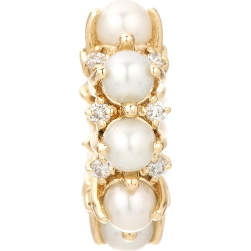 Adina Reyter Adina Reyter Freshwater Pearl & Diamond Rounds Big Bead Charm Pendant