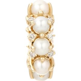 Adina Reyter Adina Reyter Freshwater Pearl & Diamond Rounds Big Bead Charm Pendant