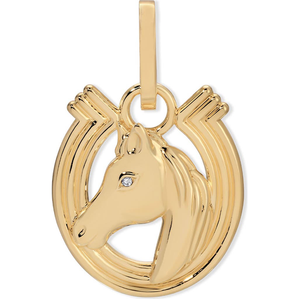 Adina Reyter Adina Reyter Groovy Diamond Horse Head Hinged Charm
