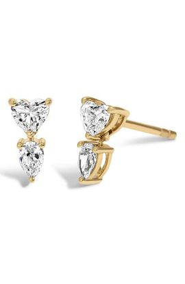 Adina Reyter Adina Reyter Lab Grown Diamond Heart Drop Earrings
