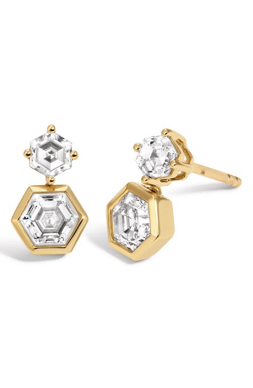 Adina Reyter Adina Reyter Lab Grown Diamond Hexagon Drop Earrings