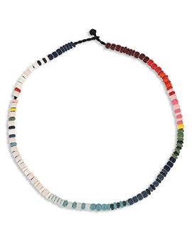 Adina Reyter Adina Reyter Sterling Silver Enamel Bead Party Carnival Collar Necklace, 16