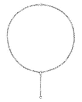 Adina Reyter Adina Reyter Sterling Silver Rolo Link Lariat Necklace, 18