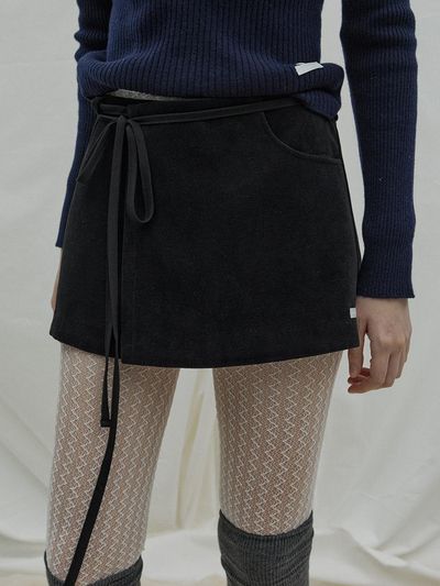 adit Wrap skirt_black