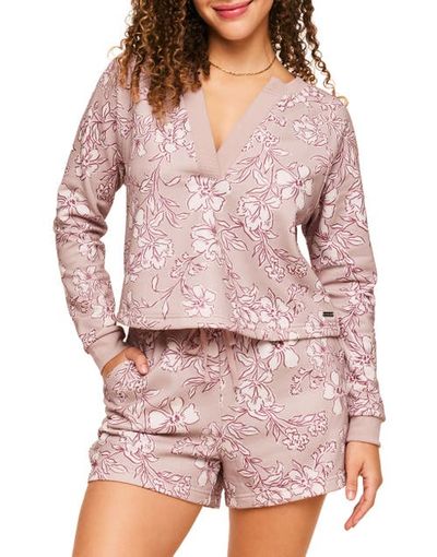 Adore Me Adore Me Lesley Sweatshirt & Shorts Set