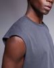 ADPT ADPT boxy tank in washed gray - 2
