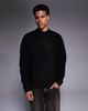 ADPT ADPT crew neck knit sweater in black - 1