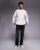 ADPT ADPT crew neck knit sweater in cream-White - 2