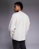 ADPT ADPT crew neck knit sweater in cream-White - 3