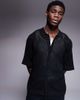 ADPT ADPT crochet shirt in black - 1